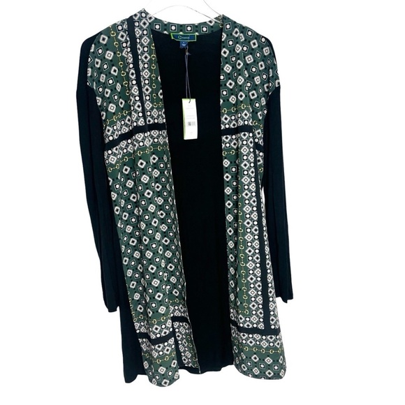 C. Wonder NWT Mixed Media Open Front Cardigan - Picture 2 of 11